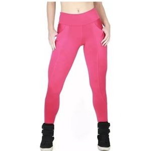 Brazillian hot pink leggings w pockets!
